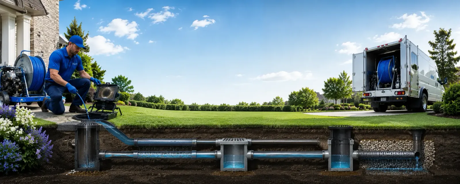 Outdoor drain cleaning information for Evington, VA